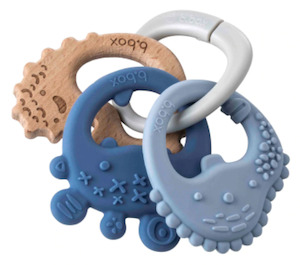 Clothing: B.Box Trio Teether - Lullaby Blue