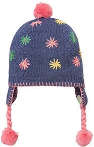 Toshi Hat - Navy Flower