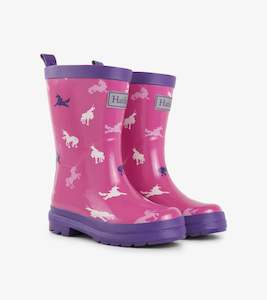 Clothing: Hatley Gumboots - Unicorn Silhouettes