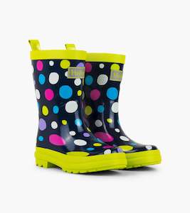 Clothing: Hatley Gumboots - Sunny Dots