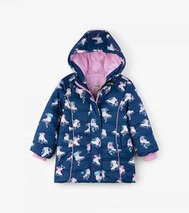 Clothing: Hatley Puffer Jacket -  Skater Girl