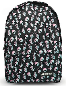 Clothing: Two Left Feet Backpack - Come In Peace