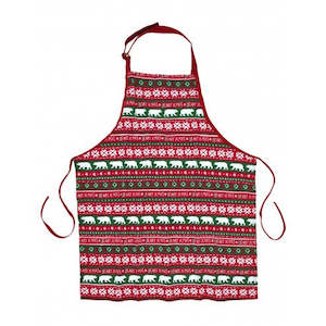 Clothing: Hatley Christmas Apron - Beary X-Mas