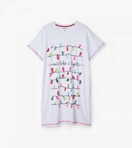 Clothing: Hatley Christmas Sleepshirt - Out Like a Light