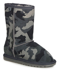 Clothing: Emu Camo Boot - Charcoal