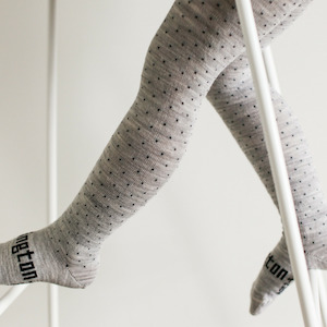 Lamington Merino Tights - Poppy