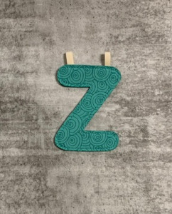 Clothing: Lilliputien Alphabet Letters - Z