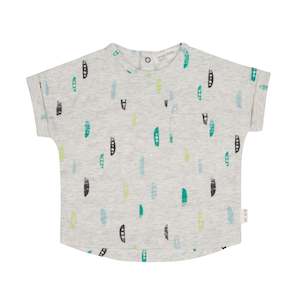 Miles Baby Tee - Snow Pea Grey