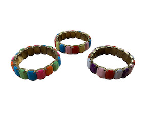 Clothing: Pink Poppy Bracelet - Candy Gems