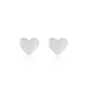 My Little Silver - Shiny Baby Hearts Silver Earrings