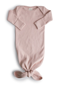 Clothing: Mushie Knotted Gown - Blush