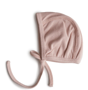 Clothing: Mushie Baby Bonnet - Blush