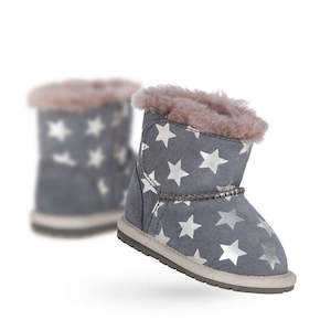 Clothing: Emu Slipper - Starry Night Charcoal