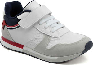 Clothing: Klin Sneaker - Marine, White & Red