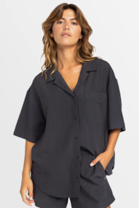 Roxy Bisous SS Shirt - BLACK