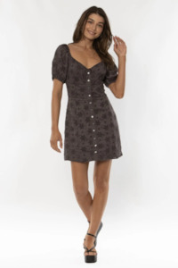 Amuse Riviera SS Woven Dress - CHARCOAL