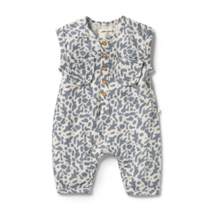 Wilson & Frenchy Crinkle Growsuit - Blue Coral