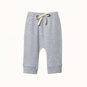 Nature Baby Cotton Drawstring Pants - GREY MARL