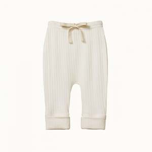 Nature Baby Pointelle Drawstring Pants NATURAL