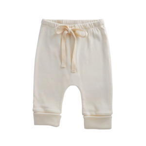 Nature Baby Cotton Drawstring Pants NATURAL