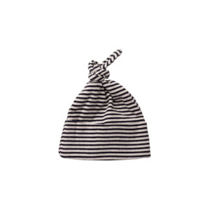 Nature Baby Cotton Knotted Beanie NAVY STRIPE