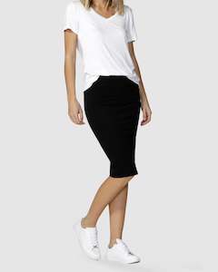 Betty Basics Alicia Midi Skirt BLACK