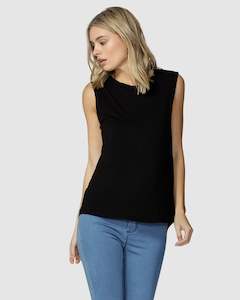 Betty Basics Capri Tank BLACK