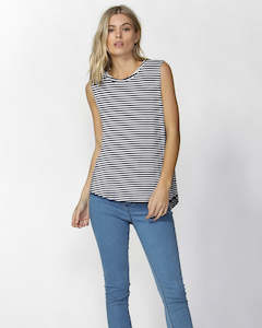 Betty Basics Capri Tank STRIPED