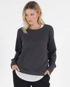 Betty Basics Dolly Sweat - Gunmetal