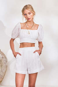 Lost In Lunar Kaisha Short - White Lace