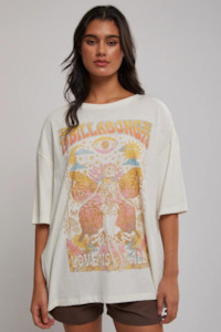 Billabong Love Is All T-Shirt Relaxed Fit - SALT CRYSTAL