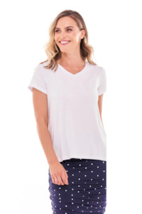 Betty Basics Matilda Tee - WHITE