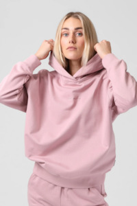 RPM Script OS Hood Sweater - DUSTY ROSE