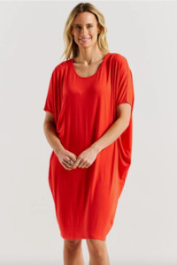 Betty Basics Maui Dress - Flame Red