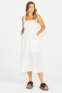 Sass Kirby Midi Dress - Ivory