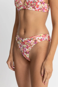 Rhythm Bloom Floral Holiday Swim Pant - RED