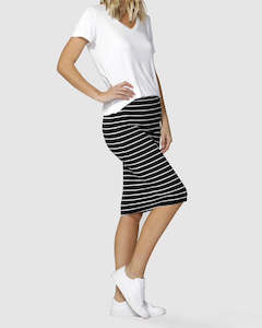 Betty Basics Alicia Midi Skirt BLACK & WHITE