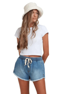 Billabong Coastline Denim Elasticated Short - Blue Haze