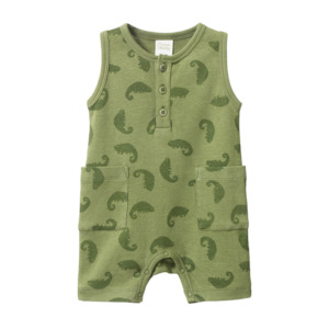 Nature Baby Camper Suit - Chameleon Print