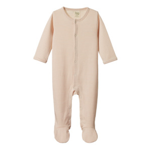 Nature Baby Cotton Stretch & Grow - Rose Dust Pinstripe