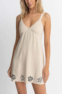 Rhythm Sundance Floral Mini Dress - NATURAL