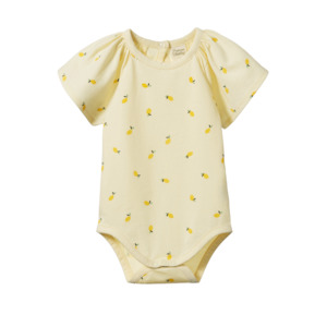 Nature Baby Faye Bodysuit - Lemon Cream Print