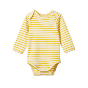 Nature Baby Long Sleeve Bodysuit - Sunburst Stripe