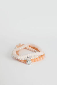 Antler 3 Set Bracelet - Peach