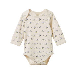 Nature Baby Long Sleeve Bodysuit - Daisy Daze Print