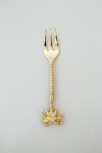 Brass Palm Tree Fork - Small