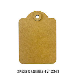 Chipboard & Wood: Stamperia - MDF Crafty Shapes - Rounded Tag