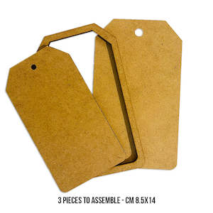 Chipboard & Wood: Stamperia - MDF Crafty Shapes - Rectangular Tag