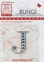 Bling Sullivans: Sullivans - Rhinestone Alphas - J