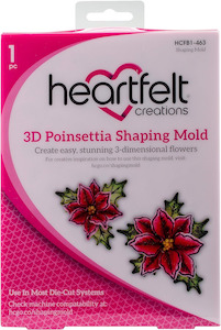 Heartfelt Creations - 3D Christmas Poinsettia Shaping Mold